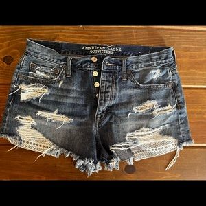 American Eagle Vintage High Rise Festival Shorts